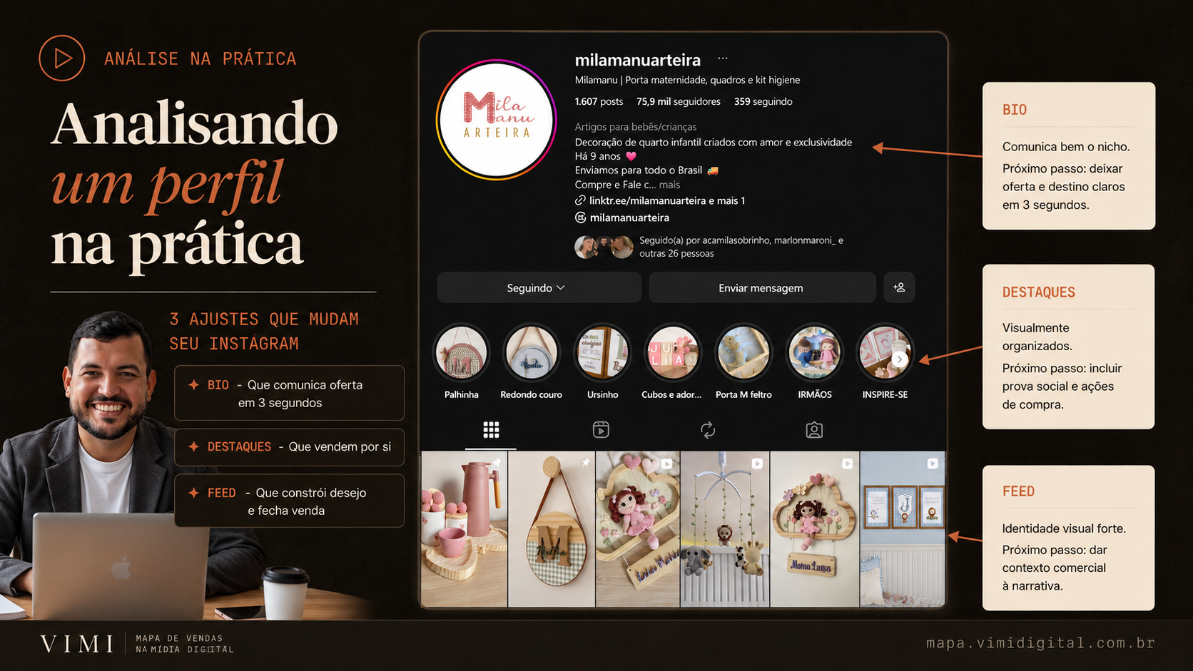 Guia de Vendas personalizado para negócio do materno infantil · exemplo do entregável